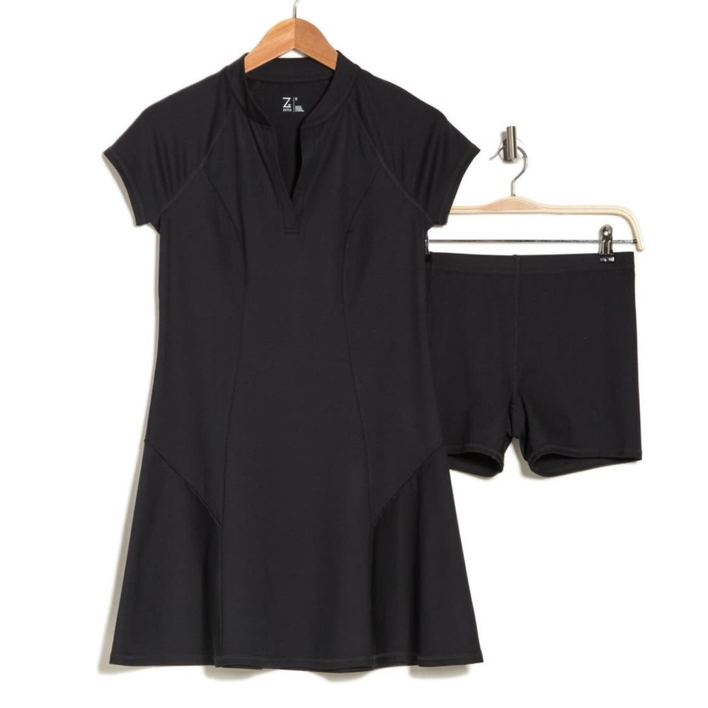 Zella Black Athletic Dress and Shorts Set